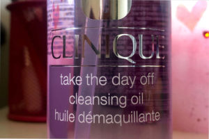 A bottle of Clinique Take The Day Off cleansing oil